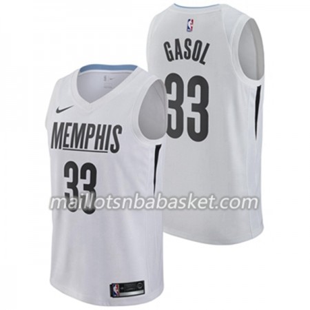 Maillot Homme Memphis Grizzlies Marc Gasol 33 Nike City Edition Swingman
